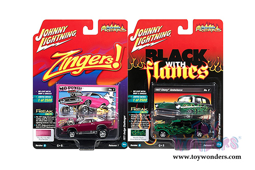 Round 2 Johnny Lightning - Street Freaks 2018 Release 1 Set B (1/64 scale diecast model car, Asstd.) JLSF007/12B