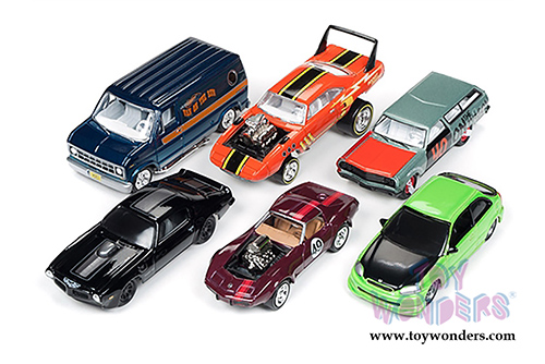 Round 2 Johnny Lightning - Street Freaks 2018 Release 3 Set B (1/64 scale diecast model car, Asstd.) JLSF009/48B