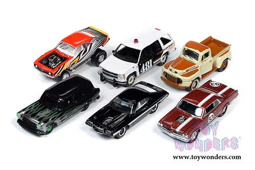 Round 2 Johnny Lightning - Street Freaks 2020 Release 1 Set B (1/64 scale diecast model car, Asstd.) JLSF015/48B