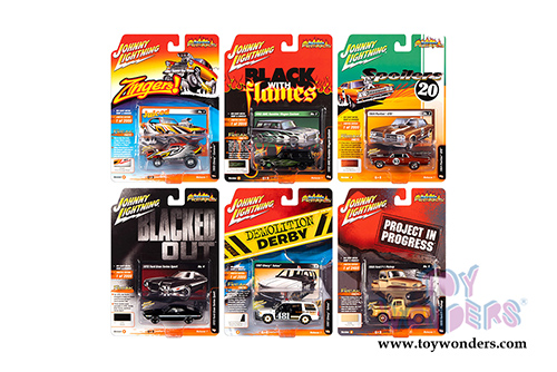 Round 2 Johnny Lightning - Street Freaks 2020 Release 1 Set B (1/64 scale diecast model car, Asstd.) JLSF015/48B