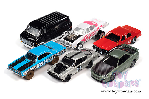 Round 2 Johnny Lightning - Street Freaks 2020 Release 2 Set B (1/64 scale diecast model car, Asstd.) JLSF016/48B