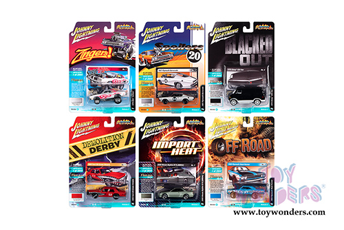 Round 2 Johnny Lightning - Street Freaks 2020 Release 2 Set B (1/64 scale diecast model car, Asstd.) JLSF016/48B