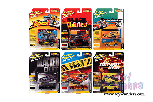 Round 2 Johnny Lightning - Street Freaks 2020 Release 3 Set A (1/64 scale diecast model car, Asstd.) JLSF017/48A
