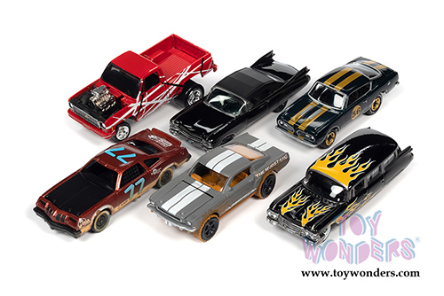 Round 2 Johnny Lightning - Street Freaks 2021 Release 1 Set A (1/64 scale diecast model car, Asstd.) JLSF019/48A