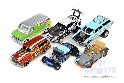 Round 2 Johnny Lightning - Street Freaks 2021 Release 2 Set B (1/64 scale diecast model car, Asstd.) JLSF020/48B