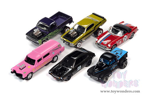 Round 2 Johnny Lightning - Street Freaks 2021 Release 3 Set A (1/64 scale diecast model car, Asstd.) JLSF021/48A