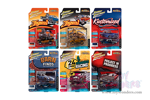 Round 2 Johnny Lightning - Street Freaks 2022 Release 1 Set B (1/64 scale diecast model car, Asstd.) JLSF023/48B