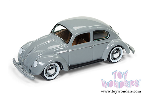 Round 2 Johnny Lightning - Classic Gold Collection | Volkswagen Split Window Beetle Hard Top (1950, 1/64 scale diecast model car, Pearl Gray) JLSP007/24B