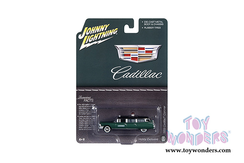 Round 2 Johnny Lightning - Cadillac&reg; Coroner (1959, 1/64 scale diecast model car, Green/Black) JLSP100/24