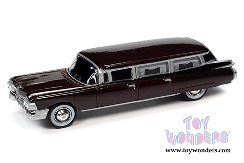 Round 2 Johnny Lightning - Cadillac&reg; Hearse (1959, 1/64 scale diecast model car, Brown) JLSP113/24