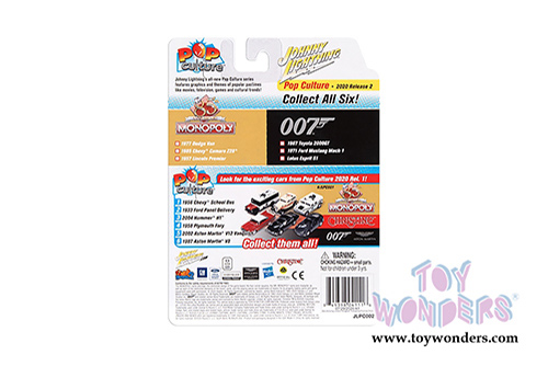 Round 2 Johnny Lightning - Pop Culture Series | Chevrolet&reg; Camaro&reg; with Token Monopoly 85th Anniversary (1985, 1/64 scale diecast model car, Blue) JLSP123/24