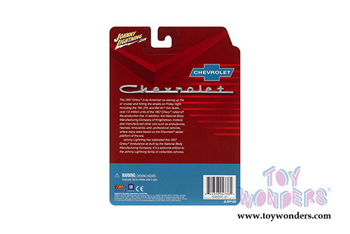 Round 2 Johnny Lightning - Chevrolet&reg; Ambulance (1957, 1/64 scale diecast model car, Kosmos Red/White) JLSP130/24