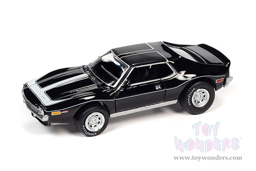 Round 2 Johnny Lightning - Muscle Cars U.S.A. | AMC Javelin AMX Hardtop Class of 1971 (1971, 1/64 scale diecast model car, Black) JLSP152/24A