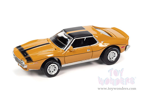 Round 2 Johnny Lightning - Muscle Cars U.S.A. | AMC Javelin AMX Hardtop Class of 1971 (1971, 1/64 scale diecast model car, Yellow) JLSP152/24B