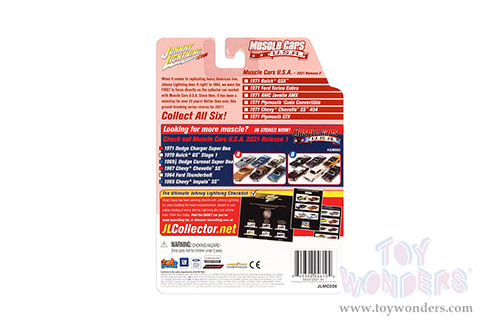 Round 2 Johnny Lightning - Muscle Cars U.S.A. | Plymouth Barracuda Convertible Class of 1971 (1971, 1/64 scale diecast model car, Winchester Gray) JLSP153/24B