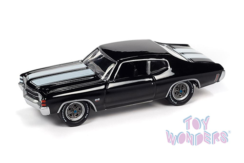 Round 2 Johnny Lightning - Muscle Cars U.S.A. | Chevrolet&reg; Chevelle SS 454 Hardtop Class of 1971 (1971, 1/64 scale diecast model car, Black) JLSP154/24B