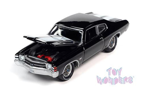 Round 2 Johnny Lightning - Muscle Cars U.S.A. | Chevrolet&reg; Chevelle SS 454 Hardtop Class of 1971 (1971, 1/64 scale diecast model car, Black) JLSP154/24B