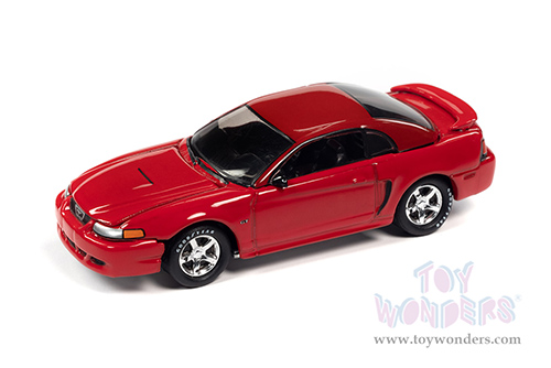 Round 2 Johnny Lightning - Classic Gold 2021 Release 3 Set B | Ford Mustang (2003, 1/64 scale diecast model car, Torch Red) JLSP165/24B