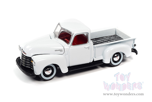 Round 2 Johnny Lightning - Classic Gold 2021 Release 3 Set B | Chevrolet&reg; 3100 Pickup Truck (1950, 1/64 scale diecast model car, White) JLSP166/24B