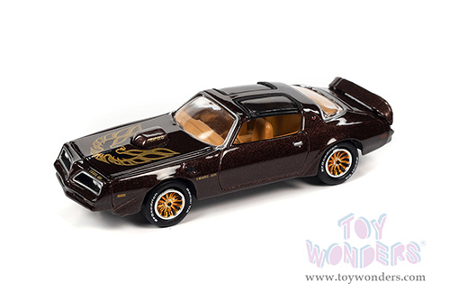 Round 2 Johnny Lightning - Muscle Cars U.S.A. | Pontiac&reg; Firebird&reg; Trans Am (1977, 1/64 scale diecast model car, Brentwood Brown w/T/A & Bird Graphics) JLSP175/24A