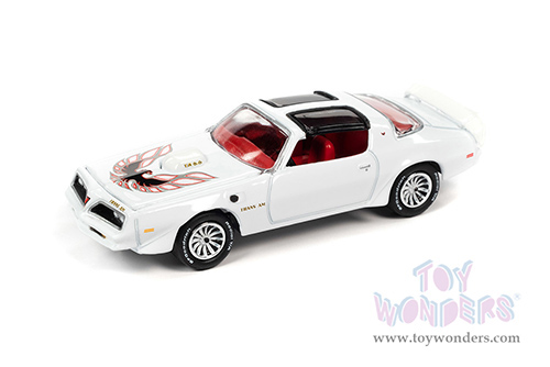Round 2 Johnny Lightning - Muscle Cars U.S.A. | Pontiac&reg; Firebird&reg; Trans Am (1977, 1/64 scale diecast model car, Cameo White w/T/A & Bird Graphics) JLSP175/24B