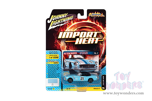 Round 2 Johnny Lightning - Street Freaks 2021 Release 3 Set B | MG MGB - Import Heat (1963, 1/64 scale diecast model car, Sky Blue) JLSP179/24B