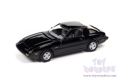 Round 2 Johnny Lightning - Classic Gold 2021 Release 4 Set A | Mazda RX-7 (1981, 1/64 scale diecast model car, Brilliant Black) JLSP191/24A