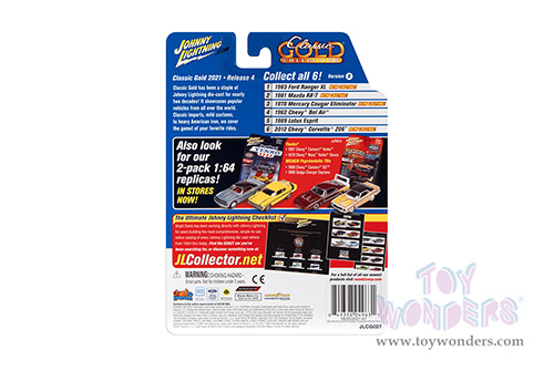 Round 2 Johnny Lightning - Classic Gold 2021 Release 4 Set B | Mazda RX-7 (1981, 1/64 scale diecast model car, Maya Gold Metallic) JLSP191/24B