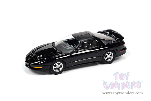 Round 2 Johnny Lightning - Muscle Cars U.S.A. 2021 Release 4 Set B | Pontiac&reg; Firebird&reg; Trans Am WS6 - OK Used Cars (1997, 1/64 scale diecast model car, Black) JLSP194/24B