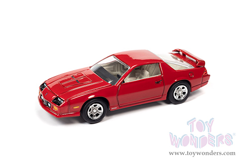 Round 2 Johnny Lightning - Muscle Cars U.S.A. 2021 Release 4 Set B | Chevrolet&reg; Camaro Z28&reg; 1LE - OK Used Cars (1991, 1/64 scale diecast model car, Bright Red) JLSP195/24B
