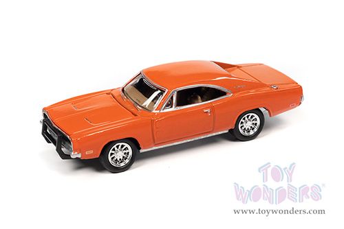 Round 2 Johnny Lightning - Country Charger | Dodge Charger R/T (1969, 1/64 scale diecast model car, Orange) JLSP206/24