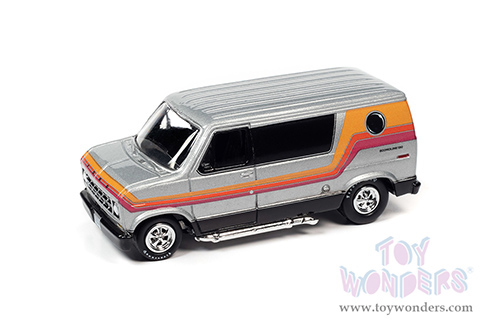 Round 2 Johnny Lightning - 2-Packs 2021 Release 4 Set B - Boogie Vans (1/64 scale diecast model car, Asstd.) JLSP219/24B