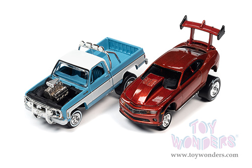 Round 2 Johnny Lightning - 2-Packs 2021 Release 4 Set A - Zingers (1/64 scale diecast model car, Asstd.) JLSP221/24A
