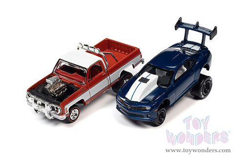 Round 2 Johnny Lightning - 2-Packs 2021 Release 4 Set A - Zingers (1/64 scale diecast model car, Asstd.) JLSP221/24B