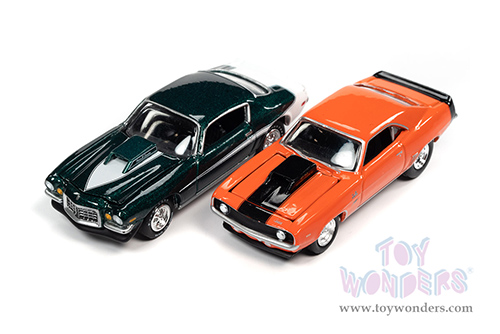 Round 2 Johnny Lightning - 2-Packs 2022 Release 1 Set A - Baldwin Motion (1/64 scale diecast model car, Asstd.) JLSP240/24A