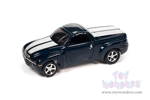 Round 2 Johnny Lightning - Classic Gold 2022 Release 3 Set A | Chevy® SSR™ (2005, 1/64 scale diecast model car, Bermuda Blue/White stripes) JLSP279/24A MAP: $7.99