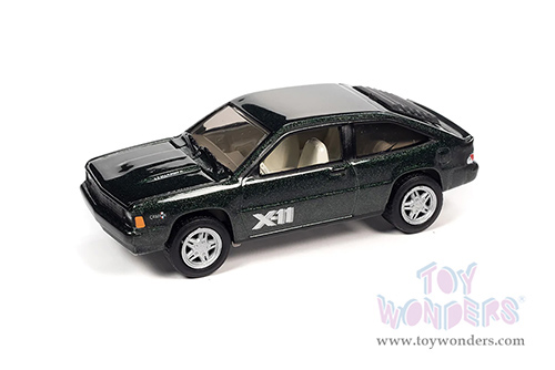 Round 2 Johnny Lightning - Classic Gold 2022 Release 3 Set A | Chevy&reg; Citation&trade; X-11 (1981, 1/64 scale diecast model car, Dark Green) JLSP280/24A MAP: $7.99