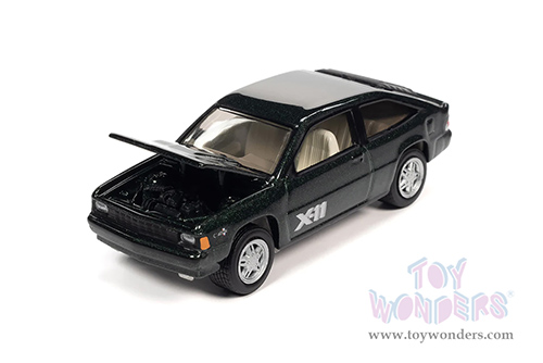 Round 2 Johnny Lightning - Classic Gold 2022 Release 3 Set A | Chevy&reg; Citation&trade; X-11 (1981, 1/64 scale diecast model car, Dark Green) JLSP280/24A MAP: $7.99