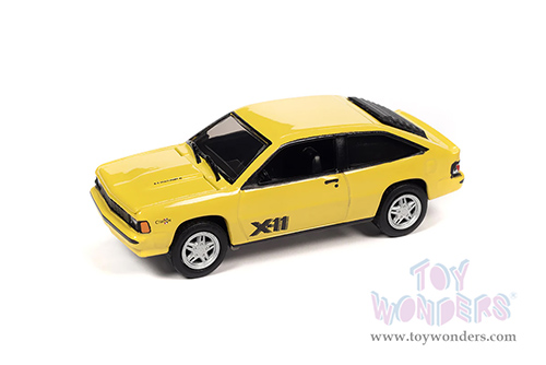 Round 2 Johnny Lightning - Classic Gold 2022 Release 3 Set B | Chevy&reg; Citation&trade; X-11 (1981, 1/64 scale diecast model car, Bright Yellow) JLSP280/24B MAP: $7.99