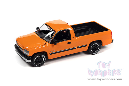 Round 2 Johnny Lightning - Classic Gold 2022 Release 3 Set A | Chevy&reg; Silverado&trade; Pickup (2002, 1/64 scale diecast model car, Tangier Orange) JLSP281/24A MAP: $7.99