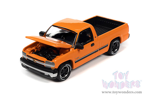 Round 2 Johnny Lightning - Classic Gold 2022 Release 3 Set A | Chevy&reg; Silverado&trade; Pickup (2002, 1/64 scale diecast model car, Tangier Orange) JLSP281/24A MAP: $7.99