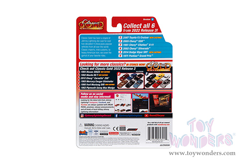 Round 2 Johnny Lightning - Classic Gold 2022 Release 3 Set A | Dodge Viper SRT (2014, 1/64 scale diecast model car, Adrenaline Red) JLSP282/24A MAP: $7.99