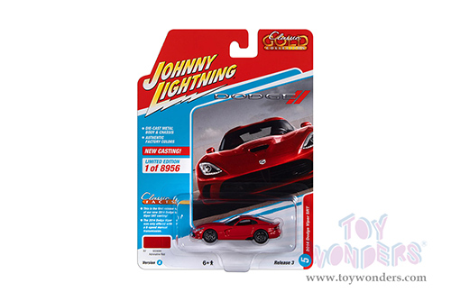 Round 2 Johnny Lightning - Classic Gold 2022 Release 3 Set A | Dodge Viper SRT (2014, 1/64 scale diecast model car, Adrenaline Red) JLSP282/24A MAP: $7.99