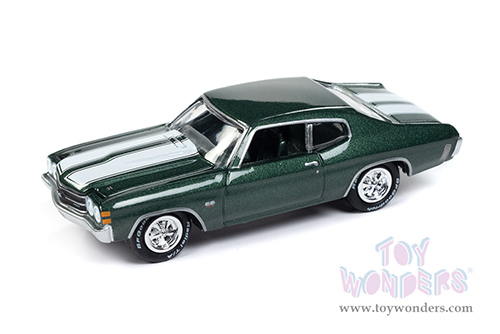 Round 2 Johnny Lightning - Pop Culture Series | Chevrolet® Chevelle® SS™ - John Wick® (1970, 1/64 scale diecast model car, Forest Green/White stripes) JLSP373/24 MAP: $10.99