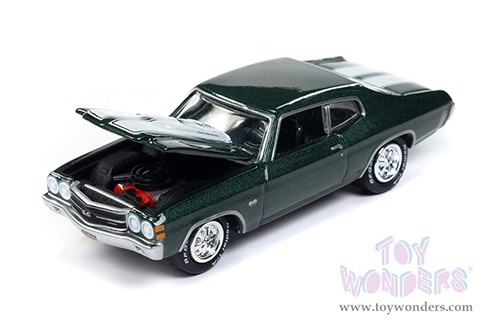 Round 2 Johnny Lightning - Pop Culture Series | Chevrolet® Chevelle® SS™ - John Wick® (1970, 1/64 scale diecast model car, Forest Green/White stripes) JLSP373/24 MAP: $10.99