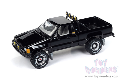 Round 2 Johnny Lightning - Pop Culture Series | Mystery Matinee 1985 Toyota Pickup (1985, 1/64 scale diecast model car, Black) JLSP374/24