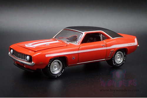 Round 2 Johnny Lightning - Chevrolet® Yenko® Camaro® "Mecum Auctions" (1969, 1/64 scale diecast model car, Hugger Orange) JLSP376/24