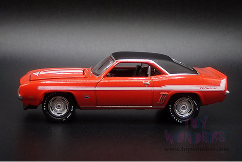 Round 2 Johnny Lightning - Chevrolet® Yenko® Camaro® "Mecum Auctions" (1969, 1/64 scale diecast model car, Hugger Orange) JLSP376/24