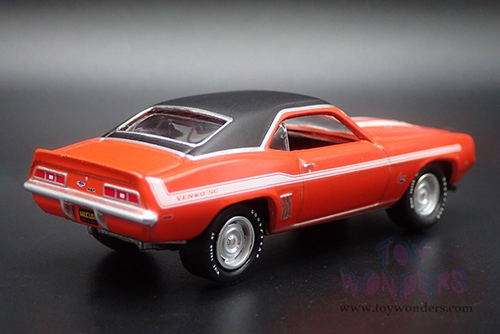 Round 2 Johnny Lightning - Chevrolet® Yenko® Camaro® "Mecum Auctions" (1969, 1/64 scale diecast model car, Hugger Orange) JLSP376/24