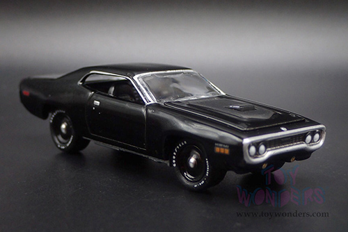 Round 2 Johnny Lightning - Plymouth Road Runner "Mecum Auctions" (1971, 1/64 scale diecast model car, Gloss Black) JLSP377/24